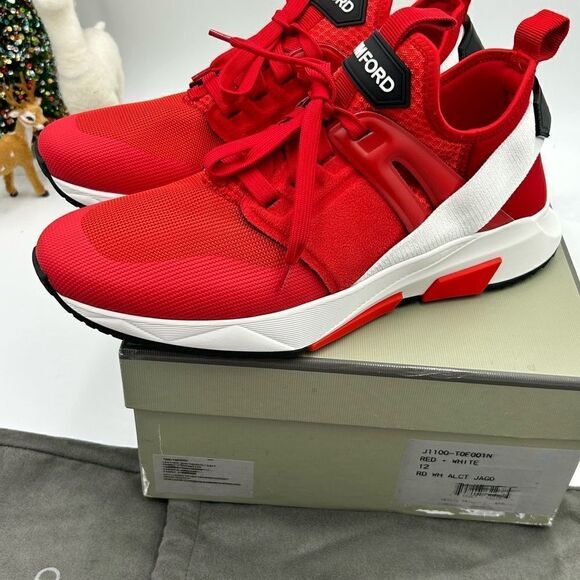 Men’s Tom Ford Jago lace up sneakers size 12 made in Italy - Picture 5 of 11